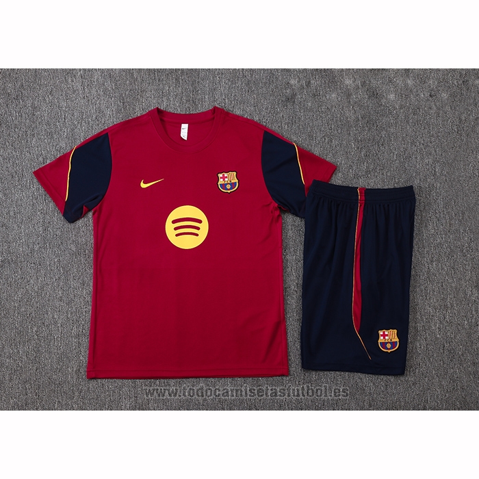 Chandal del Barcelona Manga Corta 2026-2027 Rojo - Pantalon Corto